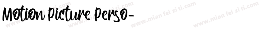 Motion Picture Perso字体转换